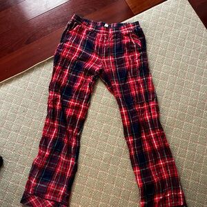 Victoria Secret Red and Black Plaid Pants